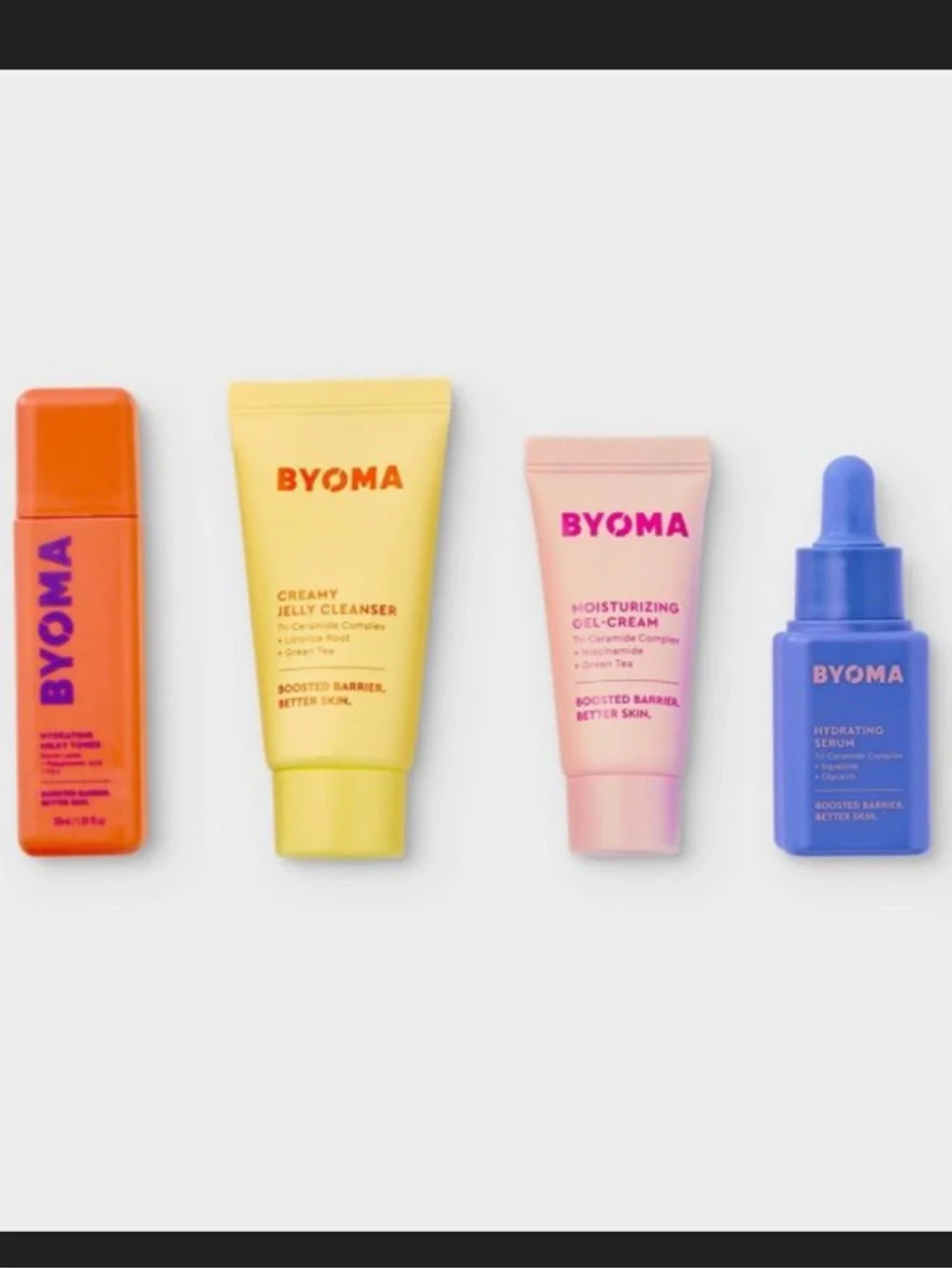 NWT Roller Rabbit x Target - BYOMA Disco Hearts Wave Skincare Set - 90ml/5pc